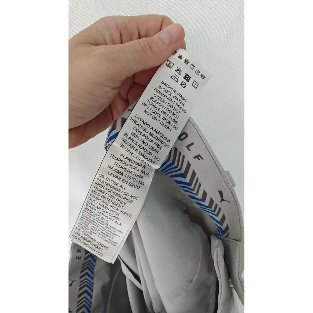 PUMA Men's Dealer‎ Golf Pants Gray Performance Technical Trousers 32 30 27